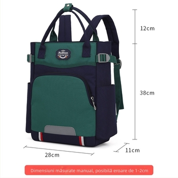 Geantă unisex pentru elevi — pânză Oxford, respirabilă, reducerea încărcării, căptușeală poliester, modelul 5100