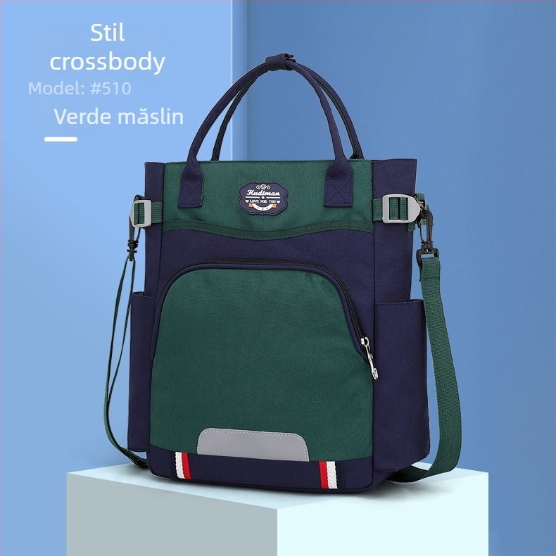 Geantă unisex pentru elevi — pânză Oxford, respirabilă, reducerea încărcării, căptușeală poliester, modelul 5100