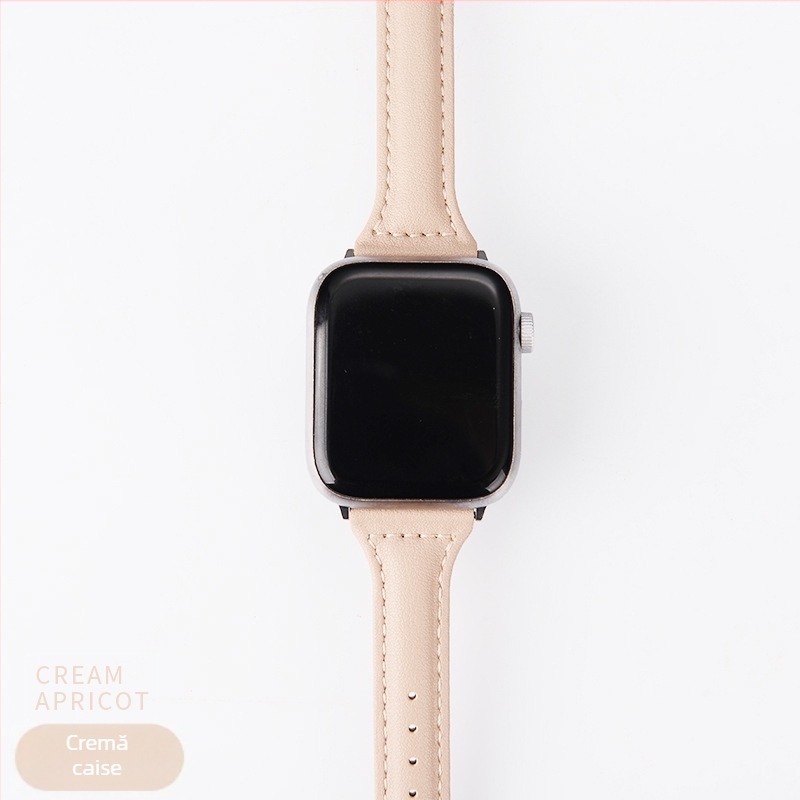Apple Watch S10 curea din piele artificială — design retro, vară 2025, stil elegant minimalist pentru afaceri și uz zilnic