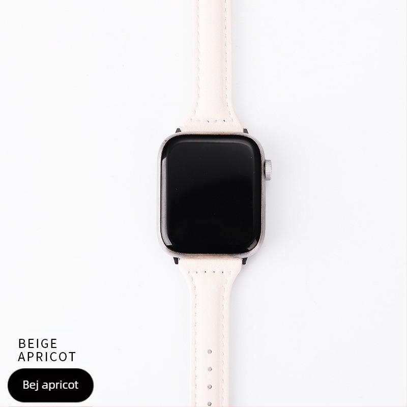 Apple Watch S10 curea din piele artificială — design retro, vară 2025, stil elegant minimalist pentru afaceri și uz zilnic