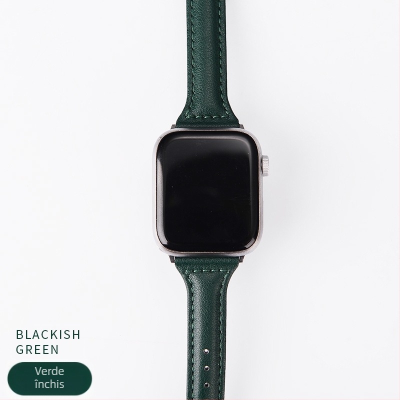 Apple Watch S10 curea din piele artificială — design retro, vară 2025, stil elegant minimalist pentru afaceri și uz zilnic