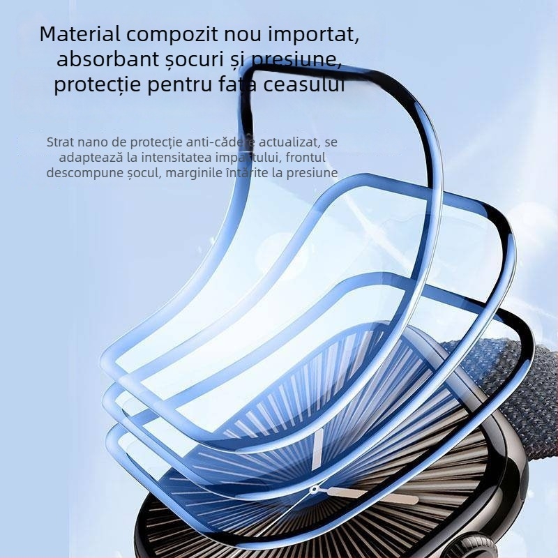 Protecție ecran hidrogel pentru Apple S10 ceas - HD, Rezistent la cădere, Compatibil cu iWatch S9/S8/S7
