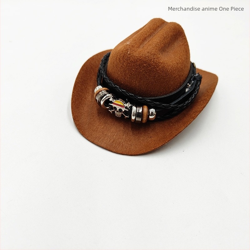 Pălărie cowboy pentru animale de companie cu model desen animat, poliester, țesătură grea plată, prelucrare mecanizată, potrivită pentru toate anotimpurile, pălărie pentru petrecere de ziua de naștere