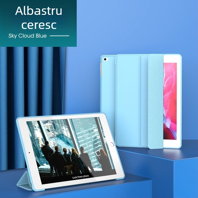 Husă de protecție Vimay pentru iPad, disipare a căldurii, închidere magnetică, suport de prindere, TPU, design embossing, funcție de somn susținută