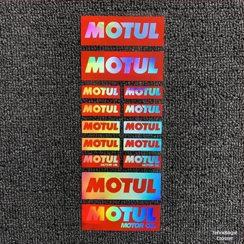 Set de autocolante pentru motocicletă și cască, cu efect reflectorizant și laser, pentru autocolante sponsorizare în curse