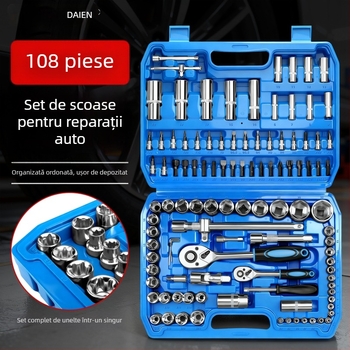 Set unelte auto pentru reparații cu cheie ratchetă și set de chei tubulare — oțel carbon, Dane Tools