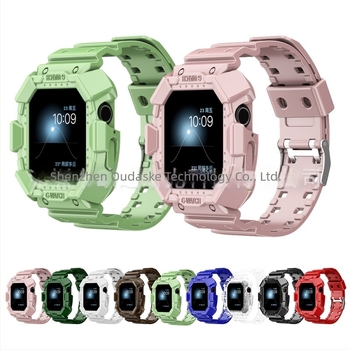 Brățară TPU dintr-o bucată pentru Apple Watch SE, model glaciar, cod 876543