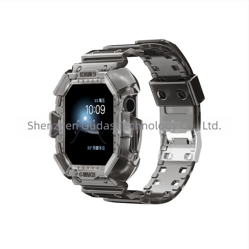 Brățară TPU dintr-o bucată pentru Apple Watch SE, model glaciar, cod 876543
