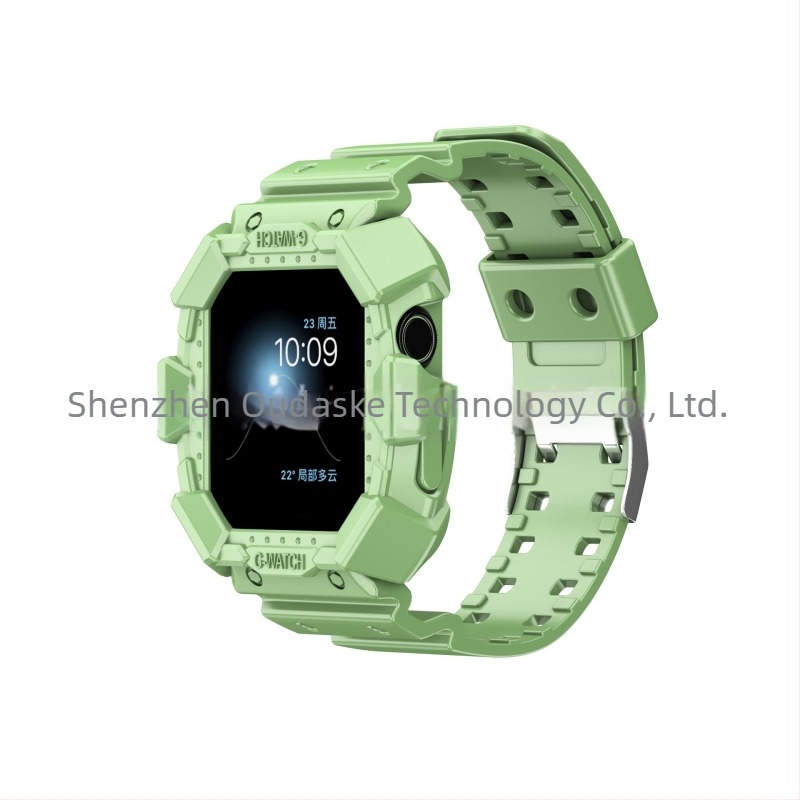 Brățară TPU dintr-o bucată pentru Apple Watch SE, model glaciar, cod 876543