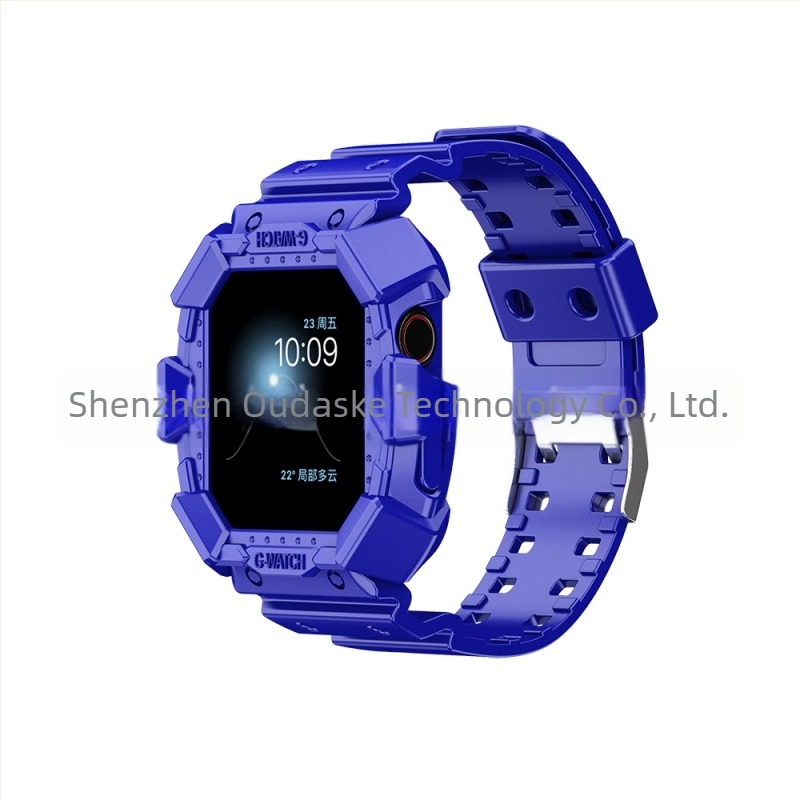 Brățară TPU dintr-o bucată pentru Apple Watch SE, model glaciar, cod 876543