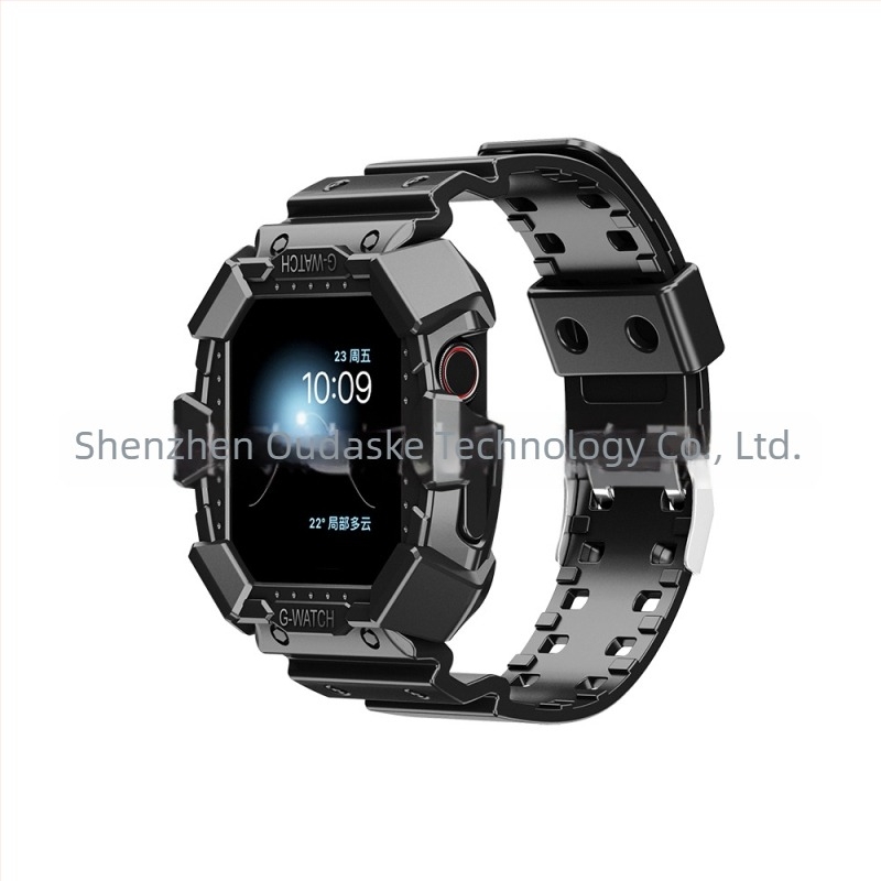 Brățară TPU dintr-o bucată pentru Apple Watch SE, model glaciar, cod 876543