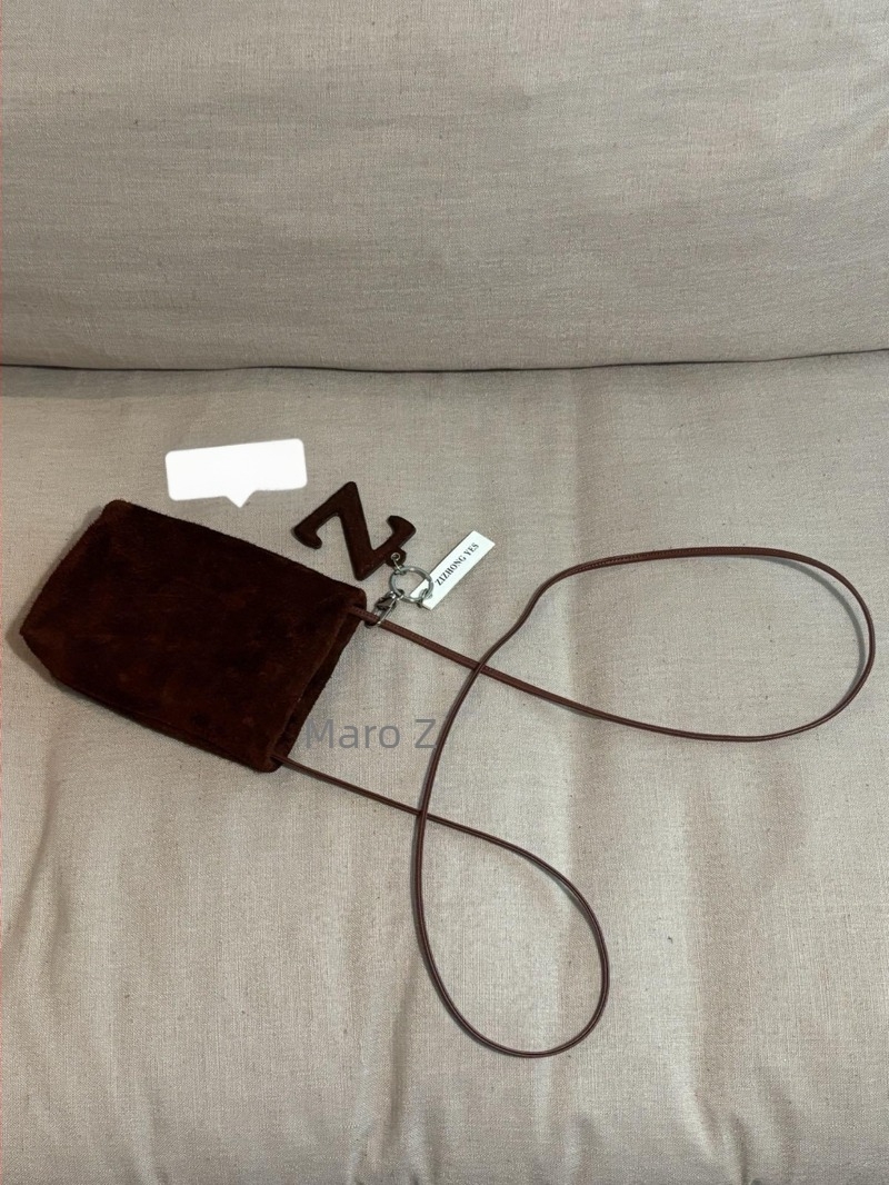 Geantă de telefon din piele naturală, stil bucket, cu buzunar pentru documente, căptușeală poliester, curea pe un umăr, vară 2024