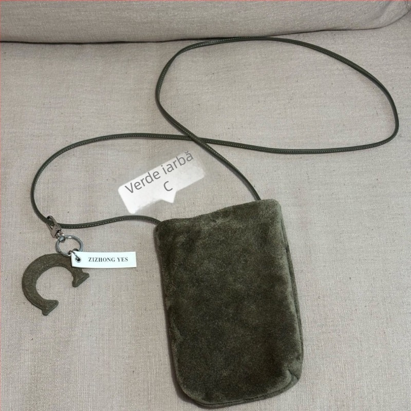 Geantă de telefon din piele naturală, stil bucket, cu buzunar pentru documente, căptușeală poliester, curea pe un umăr, vară 2024