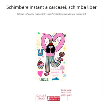 Carcasă magnetică pentru iPhone 17 Pro Max, două în unu, panou posterior înlocuibil, PC mat, personalizabil