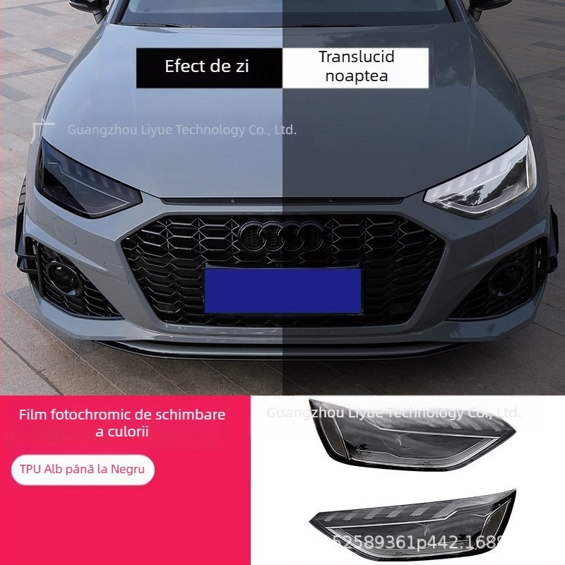 Film TPU pentru faruri auto, protecție transparentă, film de schimbare a culorii, montaj autoadeziv