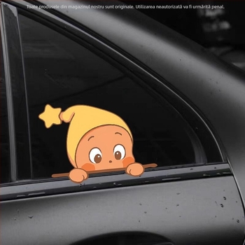 Sticker reflectorizant pentru caroserie – Brand Fan jing; Material: Sticker; Tip: sticker de avertizare reflectorizant; Montaj: cu ventuză