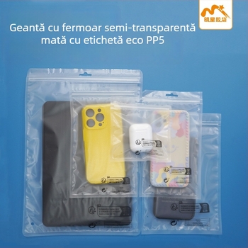 Pungă de ambalare din film CPP perlat, auto-sigilantă, anti-sufocare, pentru bijuterii și ambalarea cadourilor; Material: film CPP; Lungime sigilare: 5–20 cm