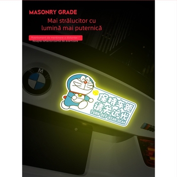 Sticker avertizor reflectorizant pentru condus noaptea — Montaj cu ventuză; Material: Autocolant; Model: Alte; Personalizare: Da; Brand: Sigh Time