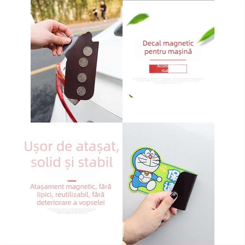 Sticker avertizor reflectorizant pentru condus noaptea — Montaj cu ventuză; Material: Autocolant; Model: Alte; Personalizare: Da; Brand: Sigh Time