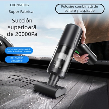 Aspirator auto fără fir, manual și portabil, 11.1V, 100W, aspirație 20000 Pa, reîncărcabil, 75 dB
