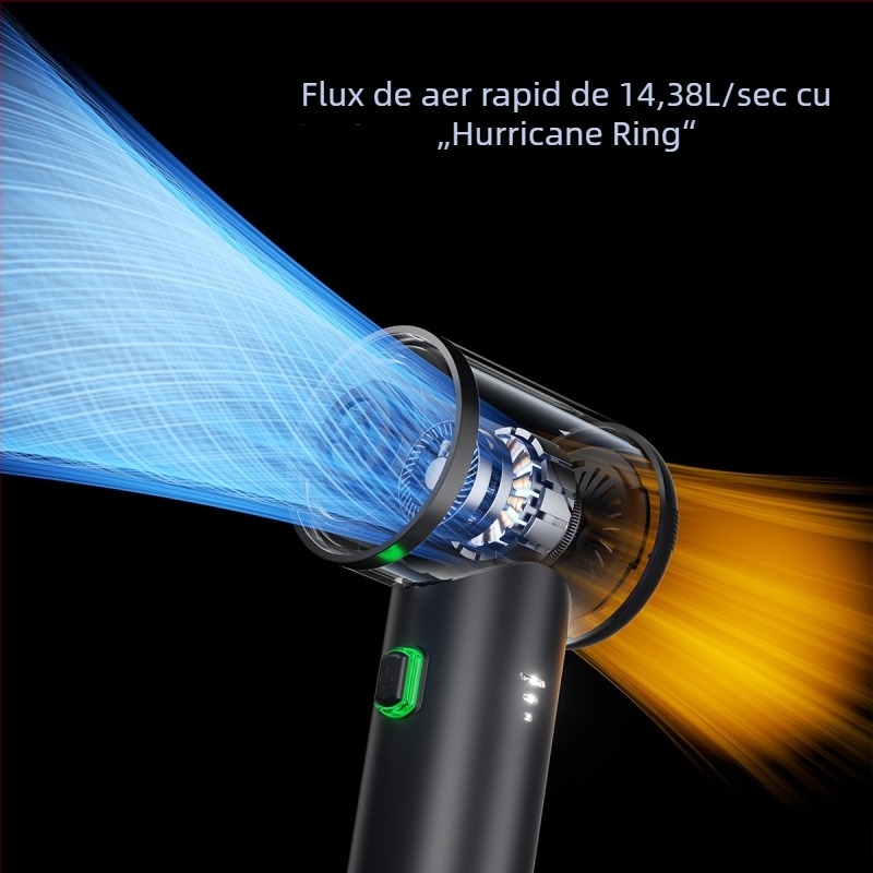 Aspirator auto fără fir, manual și portabil, 11.1V, 100W, aspirație 20000 Pa, reîncărcabil, 75 dB