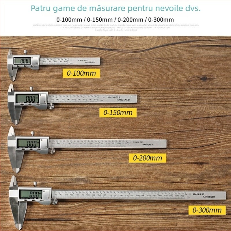 Caliper digital pentru uz casnic, precizie înaltă, cu afișaj