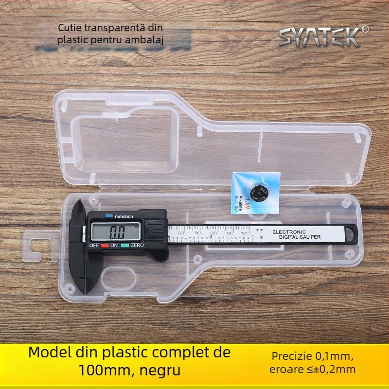 Caliper digital pentru uz casnic, precizie înaltă, cu afișaj