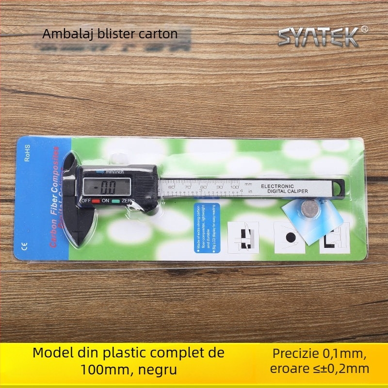 Caliper digital pentru uz casnic, precizie înaltă, cu afișaj