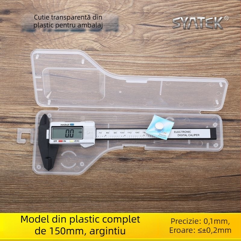 Caliper digital pentru uz casnic, precizie înaltă, cu afișaj