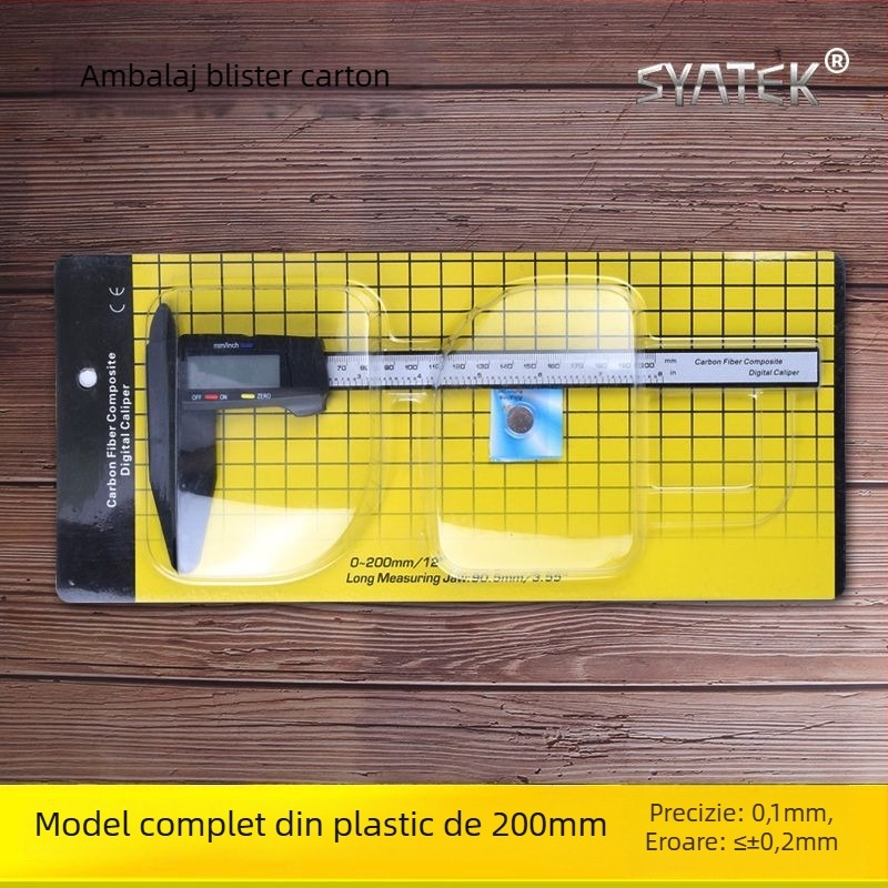 Caliper digital pentru uz casnic, precizie înaltă, cu afișaj