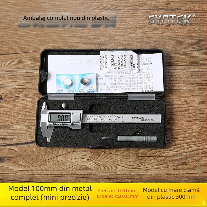 Caliper digital pentru uz casnic, precizie înaltă, cu afișaj