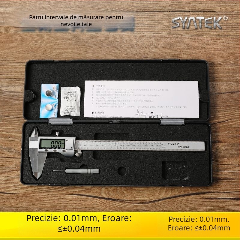 Caliper digital pentru uz casnic, precizie înaltă, cu afișaj