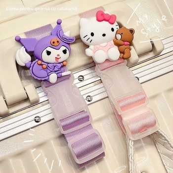 Bandă pentru bagaj cu cârlig exterior, material PU (Material: PU; Categorie: Accesorii pentru bagaje; Brand: Altul; Model: Altul)