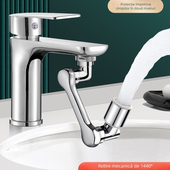Extensor universal pentru robinet, rotativ și anti-strop pentru chiuvetă – multifuncțional