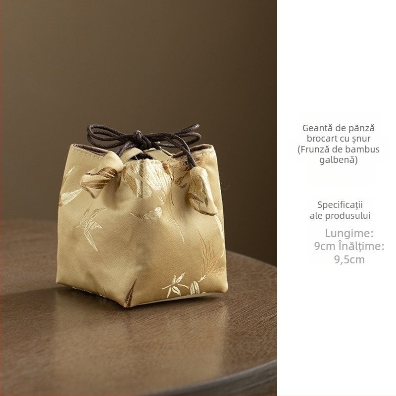 Accesorii pentru ceremonia ceaiului – geantă de depozitare din material textil, set de ceai portabil, Daantang, stil chinezesc nou