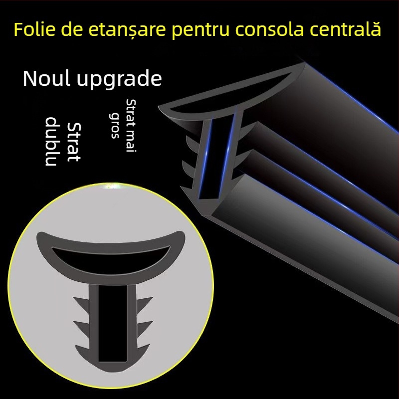 Bandă etanșare pentru ușa mașinii din cauciuc, design cu cinci și șase orificii, izolare fonică și impermeabil, pentru diferite modele