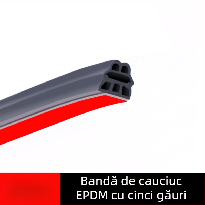 Bandă etanșare pentru ușa mașinii din cauciuc, design cu cinci și șase orificii, izolare fonică și impermeabil, pentru diferite modele