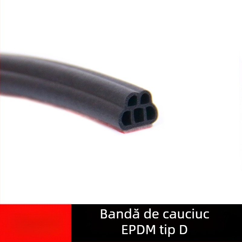Bandă etanșare pentru ușa mașinii din cauciuc, design cu cinci și șase orificii, izolare fonică și impermeabil, pentru diferite modele