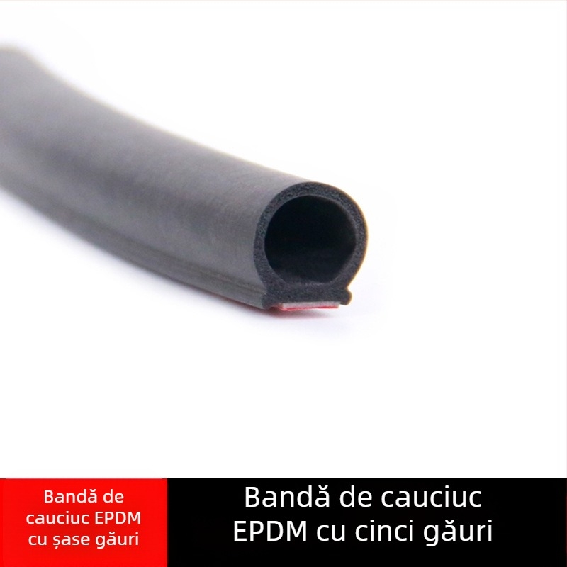 Bandă etanșare pentru ușa mașinii din cauciuc, design cu cinci și șase orificii, izolare fonică și impermeabil, pentru diferite modele