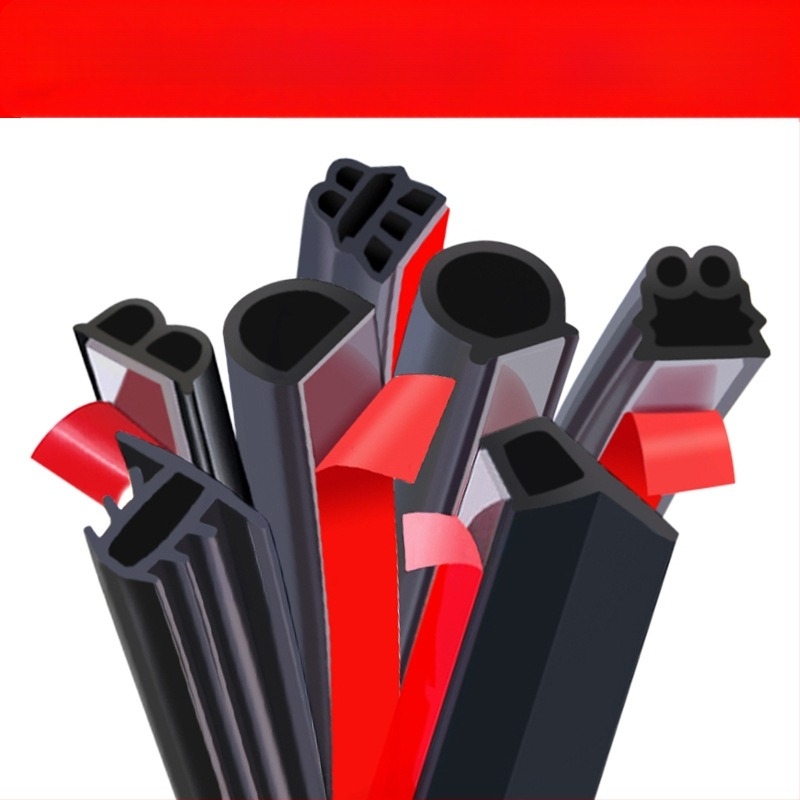 Bandă etanșare pentru ușa mașinii din cauciuc, design cu cinci și șase orificii, izolare fonică și impermeabil, pentru diferite modele