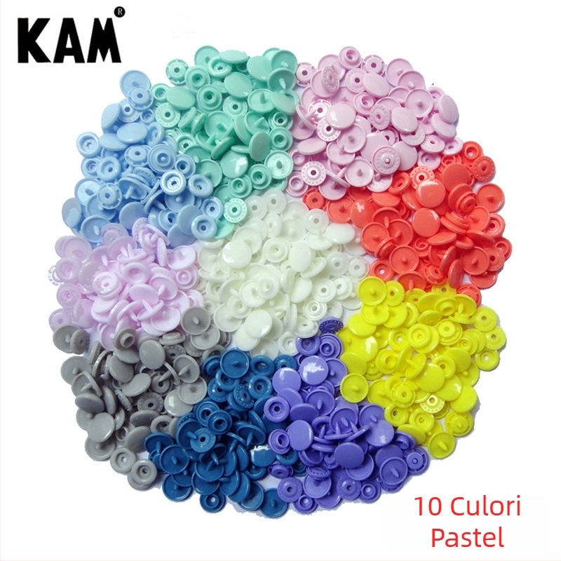 Brand Hualian KAM Buton snap T5, din rășină plastică, potrivit pentru paltoane, blugi și genți