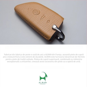 Husă pentru cheie BMW pentru seriile 1, 3, 5, 7 și X1–X7; piele de oaie; înaltă calitate