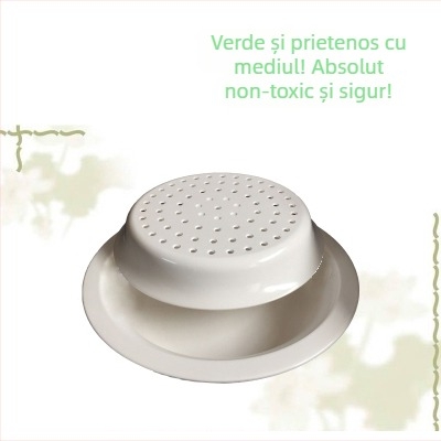 Farfurie din melamină A5 cu drenaj dublu, imitatie de porțelan, circulară pentru colțunași și fructe, stil chinezesc