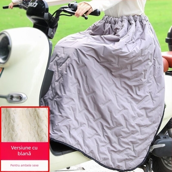 Leg Warmer pentru femei pentru bicicletă electrică, protecție împotriva vântului, impermeabil, căptușit cu fleece, cu fustă pentru toamnă–iarnă