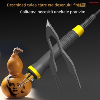 Vârf profesional pentru pyrogravură – vârf electric încălzit pentru gravură