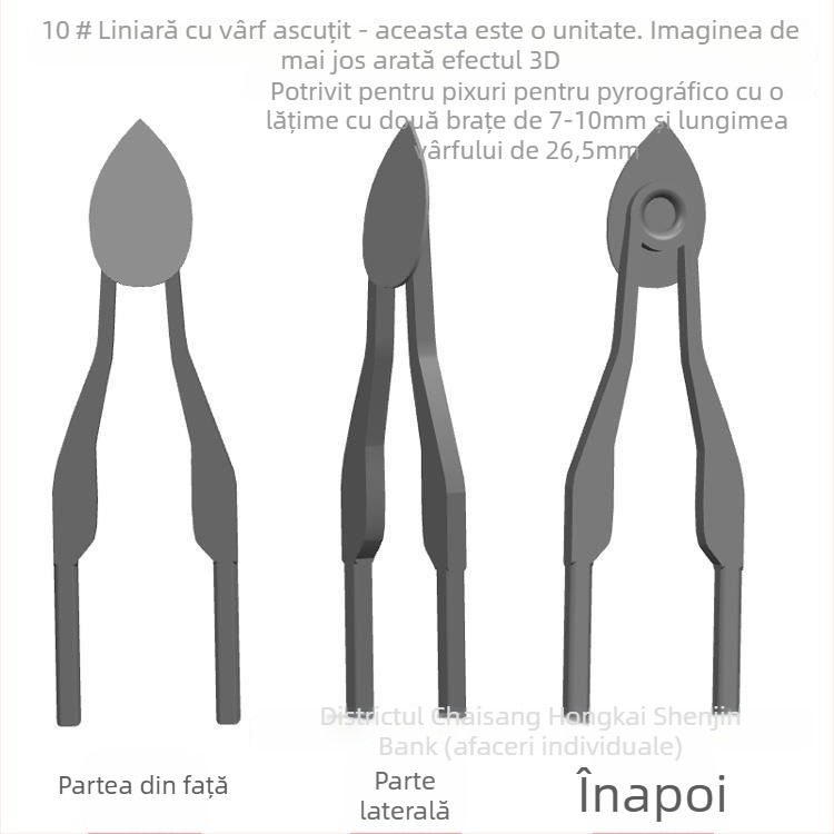 Vârf profesional pentru pyrogravură – vârf electric încălzit pentru gravură