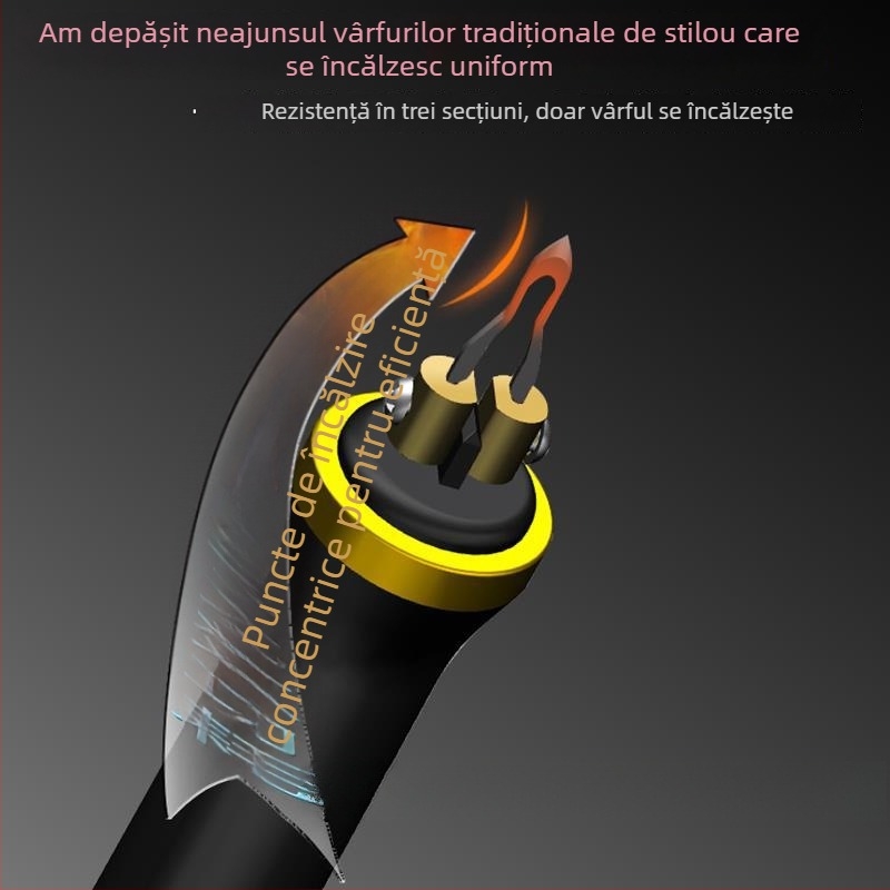 Vârf profesional pentru pyrogravură – vârf electric încălzit pentru gravură