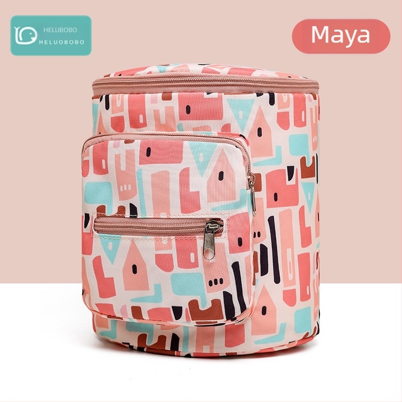 Geantă pentru cărucior cu capacitate mare, impermeabilă Oxford, model cu animale, compatibilă cu cărucior, organizator multifuncțional