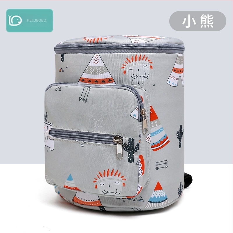 Geantă pentru cărucior cu capacitate mare, impermeabilă Oxford, model cu animale, compatibilă cu cărucior, organizator multifuncțional