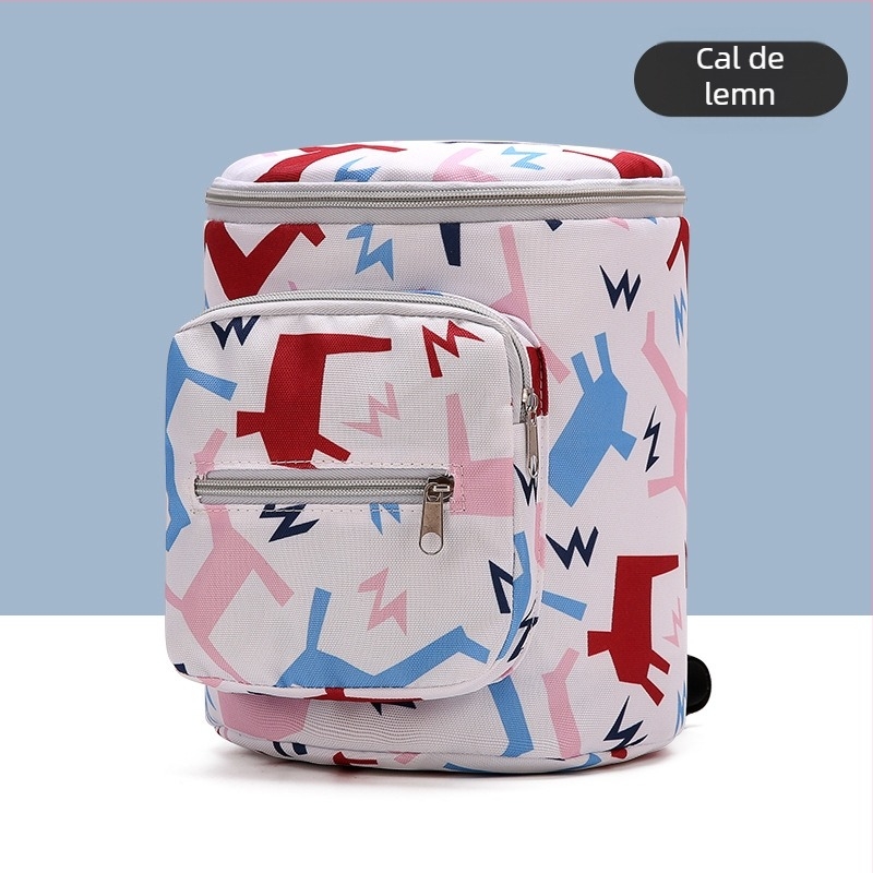 Geantă pentru cărucior cu capacitate mare, impermeabilă Oxford, model cu animale, compatibilă cu cărucior, organizator multifuncțional